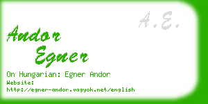andor egner business card